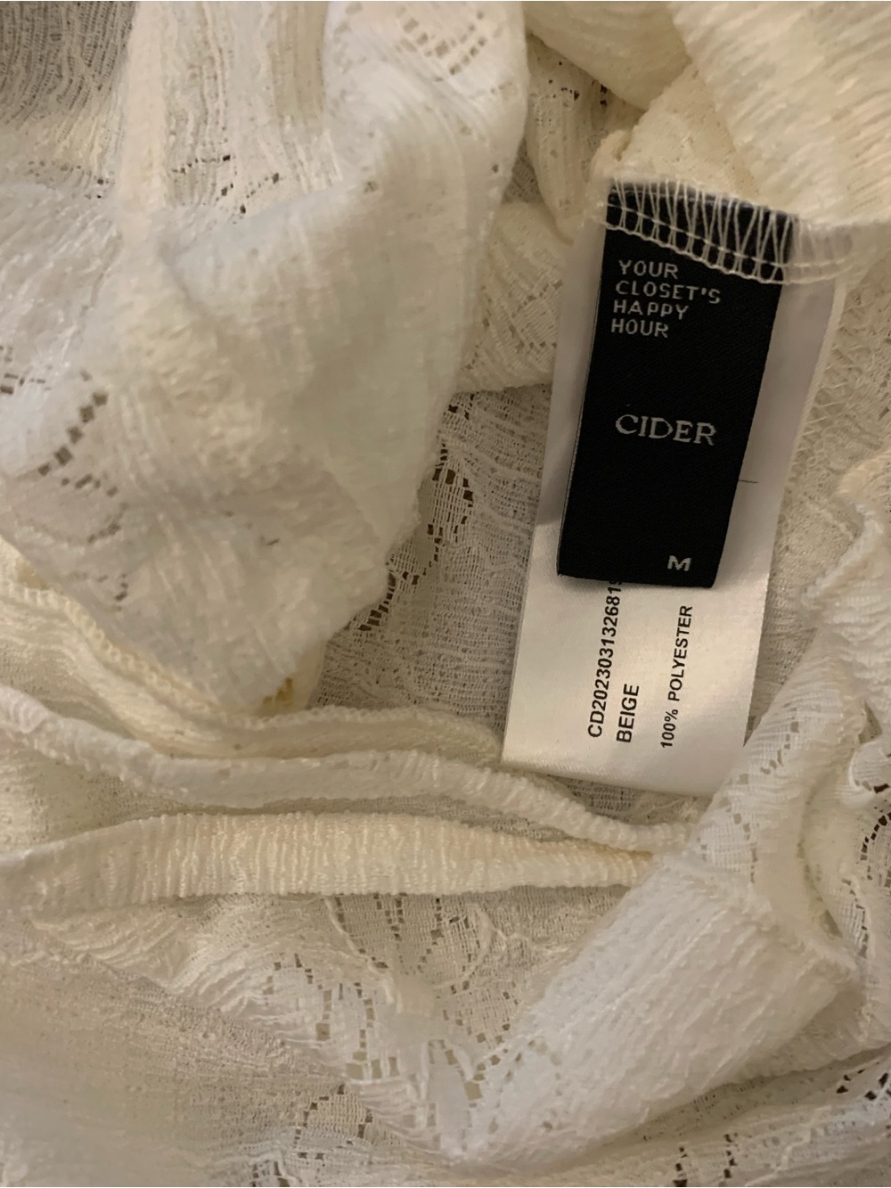 CIDER - Ruffled Tie-Front Cami Top - Picture 6 of 6